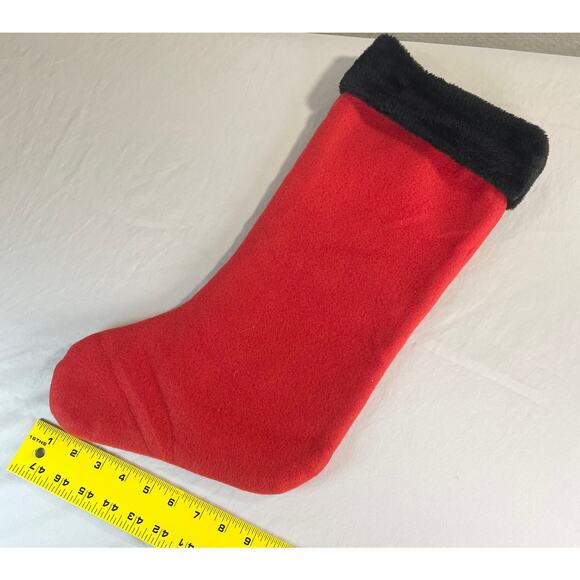 Hogwarts Crested Embroidered Red Black Christmas Stocking Felt Harry Potter Ruz - Picture 4 of 9